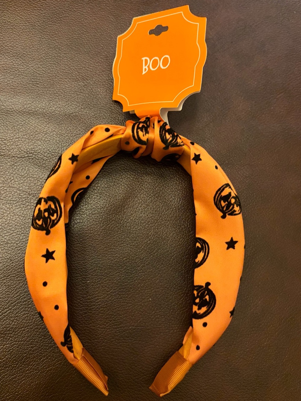 2 for $10 Halloween Orange Pumpkin Knot Headband